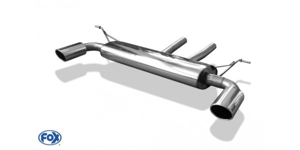 FOX Endschalldämpfer Ausgang rechts/links - 129x106 Typ 32 rechts/links - Audi Q7 4,2L FSI