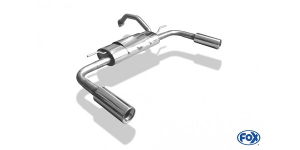 FOX Endschalldämpfer 1x90 Typ 13 - Toyota Auris Benzin