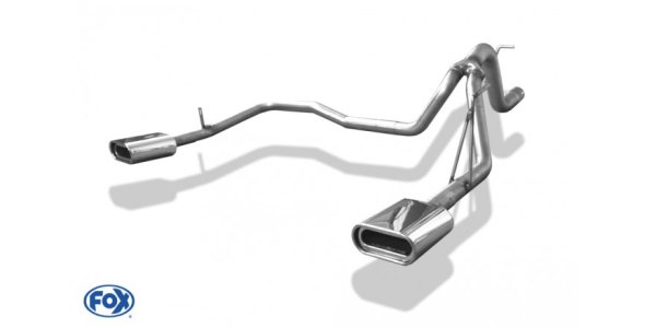 FOX tailpipe system right/left - 160x80 Typ 53 right/left - Dodge Nitro