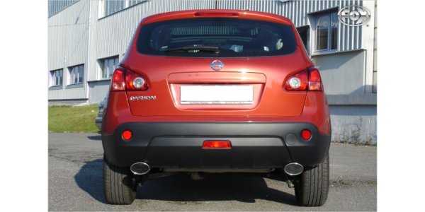 FOX final silencer across exit right/left - 115x85 Typ 44 right/left - Nissan Qashqai Gasoline