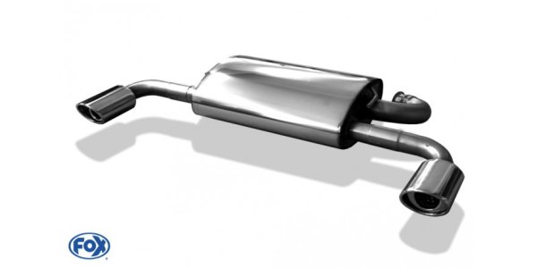 FOX final silencer across exit right/left - 115x85 Typ 33 right/left - 06+ Mitsubishi Outlander CWO