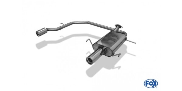 FOX Final Silencer exit 1x90 Typ 13 - Nissan Primera P11 4/5-Door Limousine