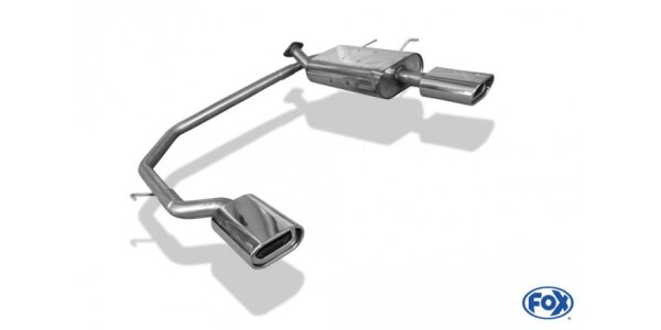 FOX Final Silencer exit 135x80 Typ 53 - Nissan Primera P11 Kombi/Traveller