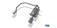 FOX Final Silencer exit 135x80 Typ 53 - Nissan Primera...