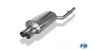 FOX final silencer single flow - 2x76 Typ 10 - BMW E46 320d