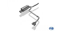 FOX Final Silencer exit single flow 2x76 Typ 10 - BMW E46...