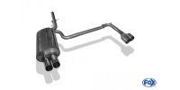 FOX Final Silencer exit single flow 2x76 Typ 10 - BMW E46 320d