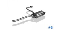 FOX Final Silencer exit single flow 2x76 Typ 10 - BMW E46 320d