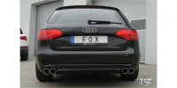 FOX final silencer right/left for 2-pipe double flow - 2x90 Typ 17 right/left - Audi A4 B8/ A5 8T quattro Coupe/Cabrio