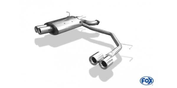 FOX Endschalldämpfer Ausgang rechts/links - 2x90 Typ 13 rechts/links - BMW E39 520i/523i/525i/528i Limousine
