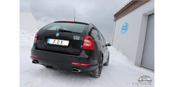 FOX Endschalldämpfer rechts/links - 145x65 Typ 59 rechts/links - Skoda Octavia RS 1Z