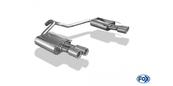 FOX Endschalldämpfer rechts/links - 2x80 Typ 13 rechts/rechts - Ford Mondeo IV Fließheck