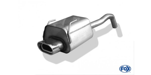 FOX final silencer - 135x80 Typ 53 - Fiat 500/500C