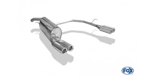 FOX Endschalldämpfer 2x76 Typ 13 - Fiat Bravo 198