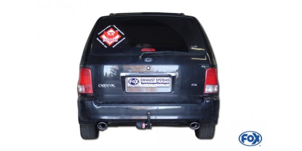 FOX Endrohrgeweih 115x85 Typ 33 - Kia Carnival II