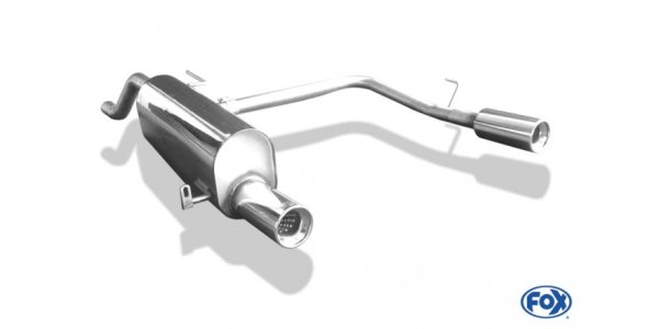 FOX Endschalldämpfer Ausgang rechts/links - 1x90 Typ 13 rechts/links - Opel Corsa D