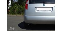 FOX final silencer - 130x50 Typ 52 - Skoda Roomster 5J