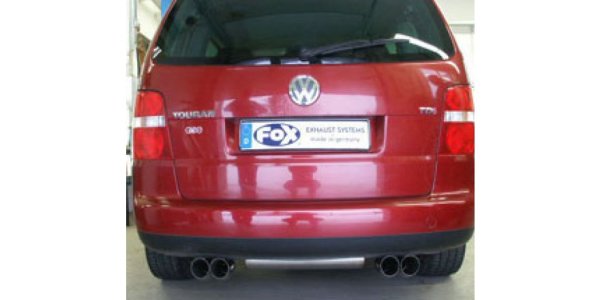 FOX Endschalldämpfer Ausgang rechts/links - 2x76 Typ 18 rechts/links - VW Touran TSI