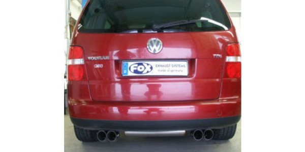 FOX final silencer exit right/left - 2x76 Typ 18 right/left - VW Touran TSI