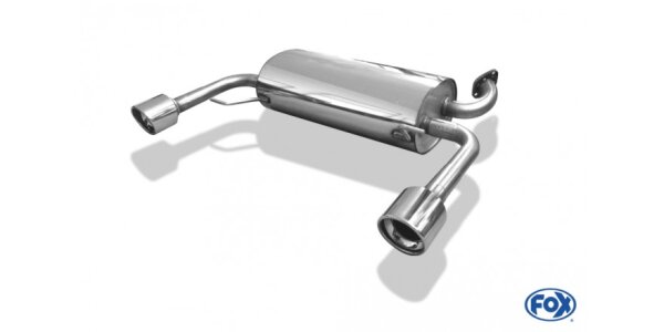 FOX Final Silencer exit 1x100 Typ 17 - Suzuki Swift Sport III SG