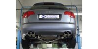 FOX Endschalldämpfer Ø63,5mm für 4-Rohr 2x88x74 Typ 32 - Audi A4 B7 quattro