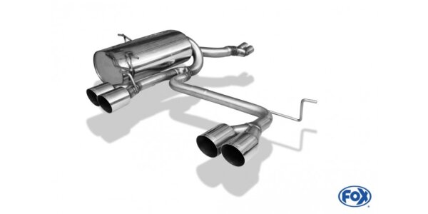 FOX Final Silencer M3-Lookcentered 4x90mm Typ 14 center - BMW E46 320/323/325/328/330