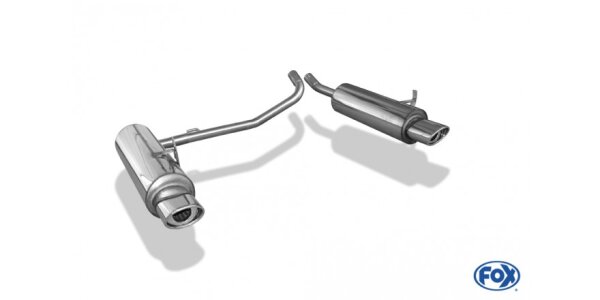FOX Endschalldämpfer 115x85 Typ 33 - Mazda Tribute EP