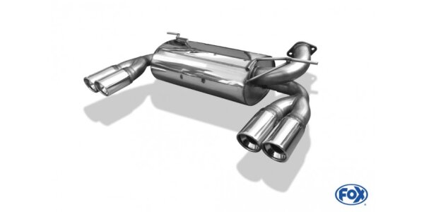 FOX Final Silencer across exit 2x90 Typ 17 - Hummer H3