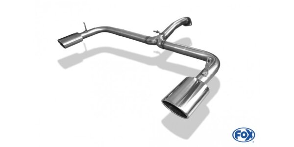 FOX tailpipe system fits to middle silencer 140x90 Typ 32 - Toyota RAV 4 III