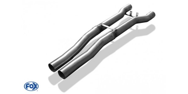 FOX front silencer replacement pipe Ø70mm short wheelbase - Audi A8 4E