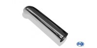 FOX welding tailpipe Typ 28 Ø 70mm / length: 250 mm / unrolled up / 45° bent down