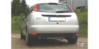 FOX Final Silencer across exit 1x90 Typ 17 - Ford Focus I Hatchback DAW/DBW