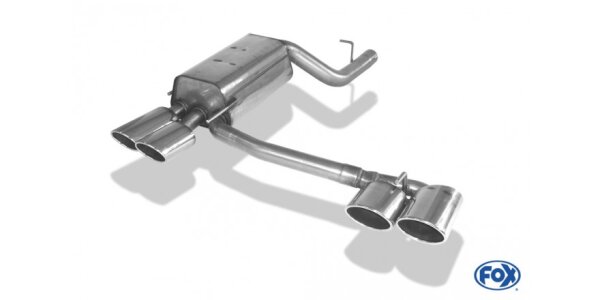 FOX Final Silencer exit Ø70mm 2x115x85 Typ 32 - Mercedes CLK 209 Cabrio/Coupe