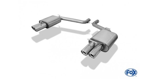 FOX Endschalldämpfer rechts/links Doppelrohr - 2x80 Typ 17 rechts/links - Chrysler 300C 5,7L