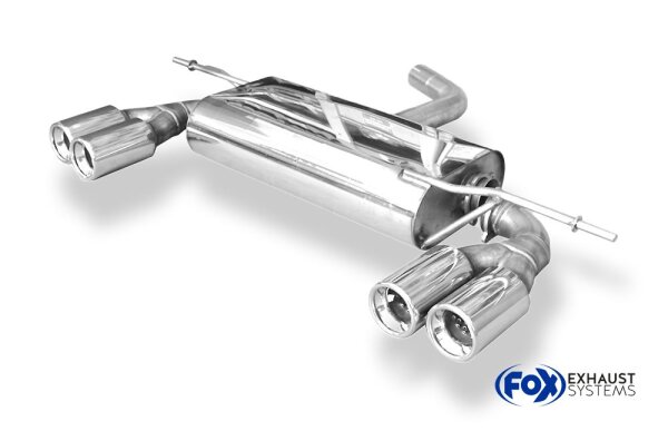 FOX Endschalldämpfer 2x80 Typ 13 - VW Golf 5 Plus 5M