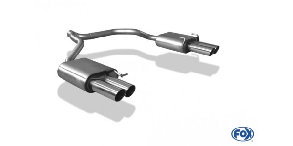 FOX Endschalldämpfer rechts/links - 2x76 Typ 10 rechts/links - Skoda Octavia 1Z