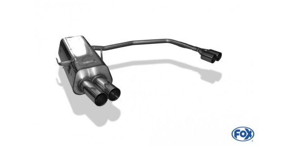 FOX Endschalldämpfer Ausgang rechts/links - 2x76 Typ 10 rechts/links - BMW E36 316/318/320/323/325/328