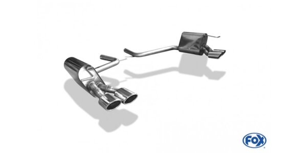 FOX Endschalldämpfer 2x106x71 Typ 32 - Mercedes E-Klasse W211 Limousine