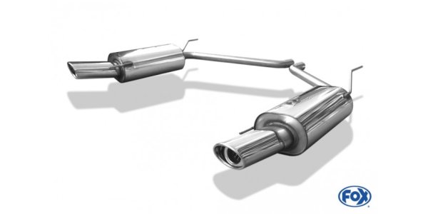 FOX Endschalldämpfer rechts/links einflutig - 115x85 Typ 33 rechts/links - VW Bus T4