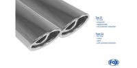 FOX final silencer right/left - 2x88x74 Typ 33 right/left...