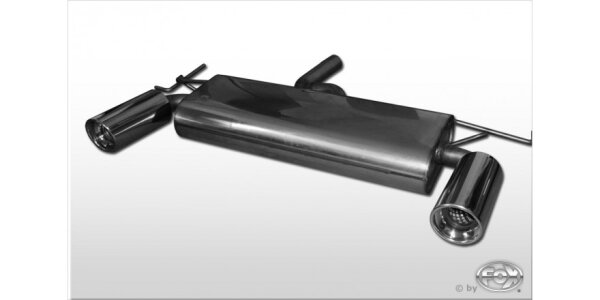 FOX Final Silencer across exit 1x100 Typ 13 - Kia Sportage 4x4 JE