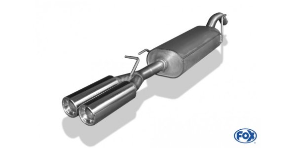 FOX Endschalldämpfer - 2x80 Typ 13 - 93+ VW Passat 35i