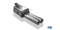 FOX final silencer Ø60mm - 2x80 Typ 13 - Opel...