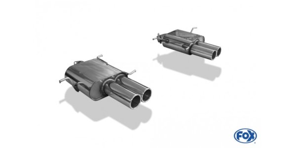 FOX final silencer right/left - 2x80 Typ 12 right/left - Maserati 3200GT