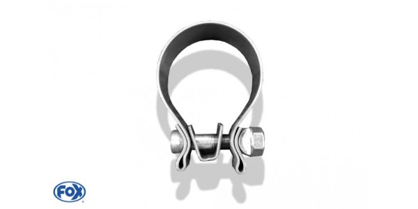 FOX pipe clamp stainless steel - Ø 66mm From FOX own production!