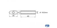 FOX Uni-Silencer oval w/o Nozzle - completion 558...