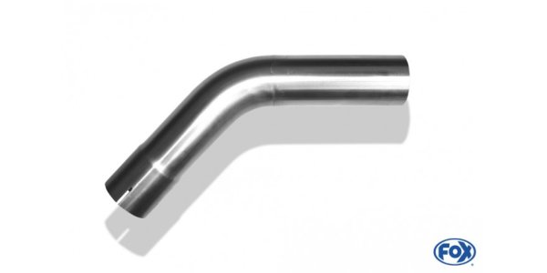 FOX Uni-pipe elbow 45° widened - d1Ø 80mm leg length L1: ca. 115mm - Radius: 120mm