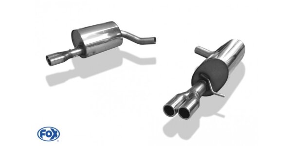 FOX Final Silencer Ø63,5mm 2x60 Typ 12 - Jaguar S-Type R