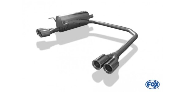 FOX Final Silencer exit 2x76 Typ 13 - Opel Astra H (GTC)