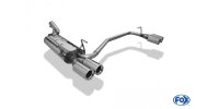 FOX Final Silencer 3-Punkt Aufhängung Ø63,5mm 2x80 Typ 13 - Opel Astra F Caravan